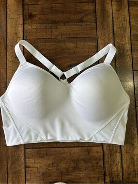 Vively White Longline Padded Bralette — Smooth Support